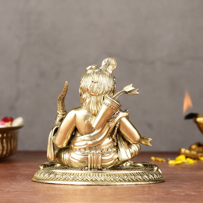 Brass Superfine Ram Lalla Idol | 4"