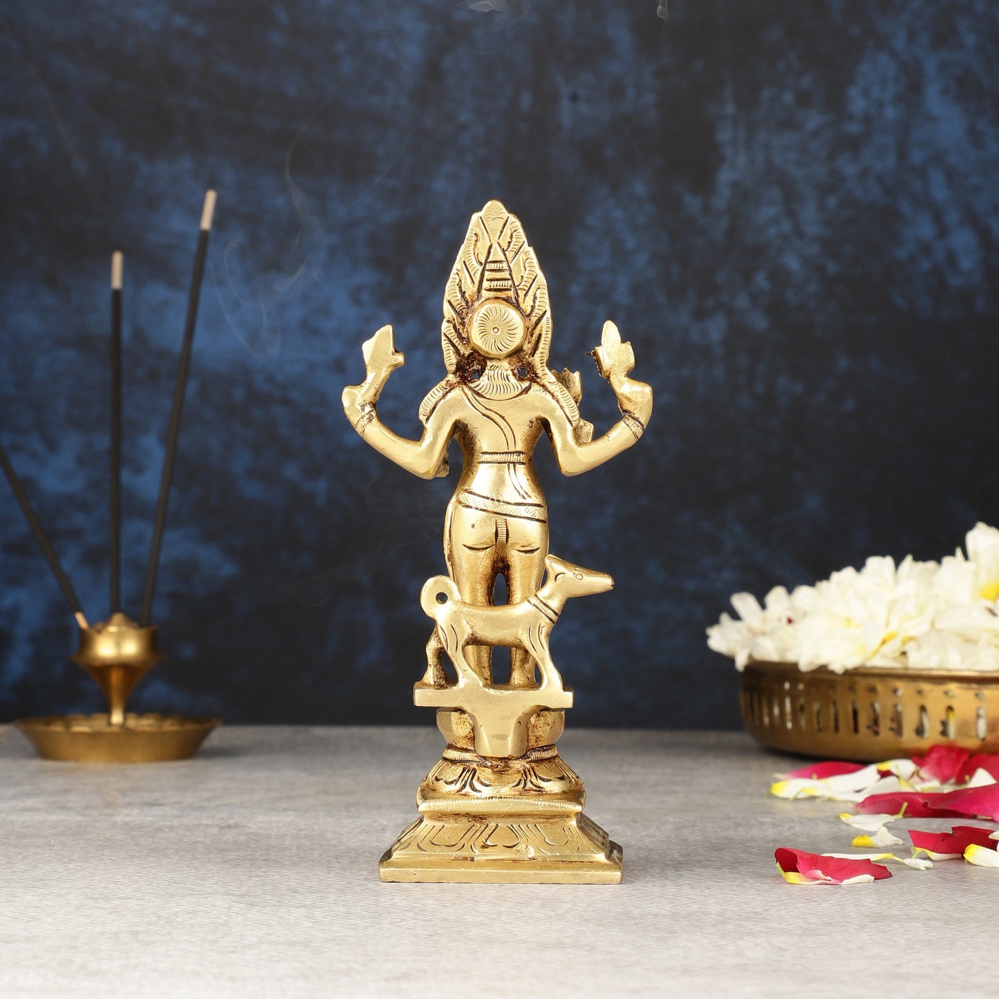 Superfine Brass Kaal Bhairav Idol - 6.5