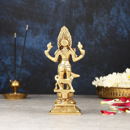 Superfine Brass Kaal Bhairav Idol - 6.5