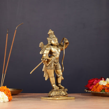 Antique Pure Brass Lord Shri Ram Idol 6.5"