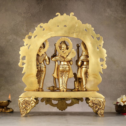 Brass Superfine Ram Darbar - Majestic 13-Inch Sculpture