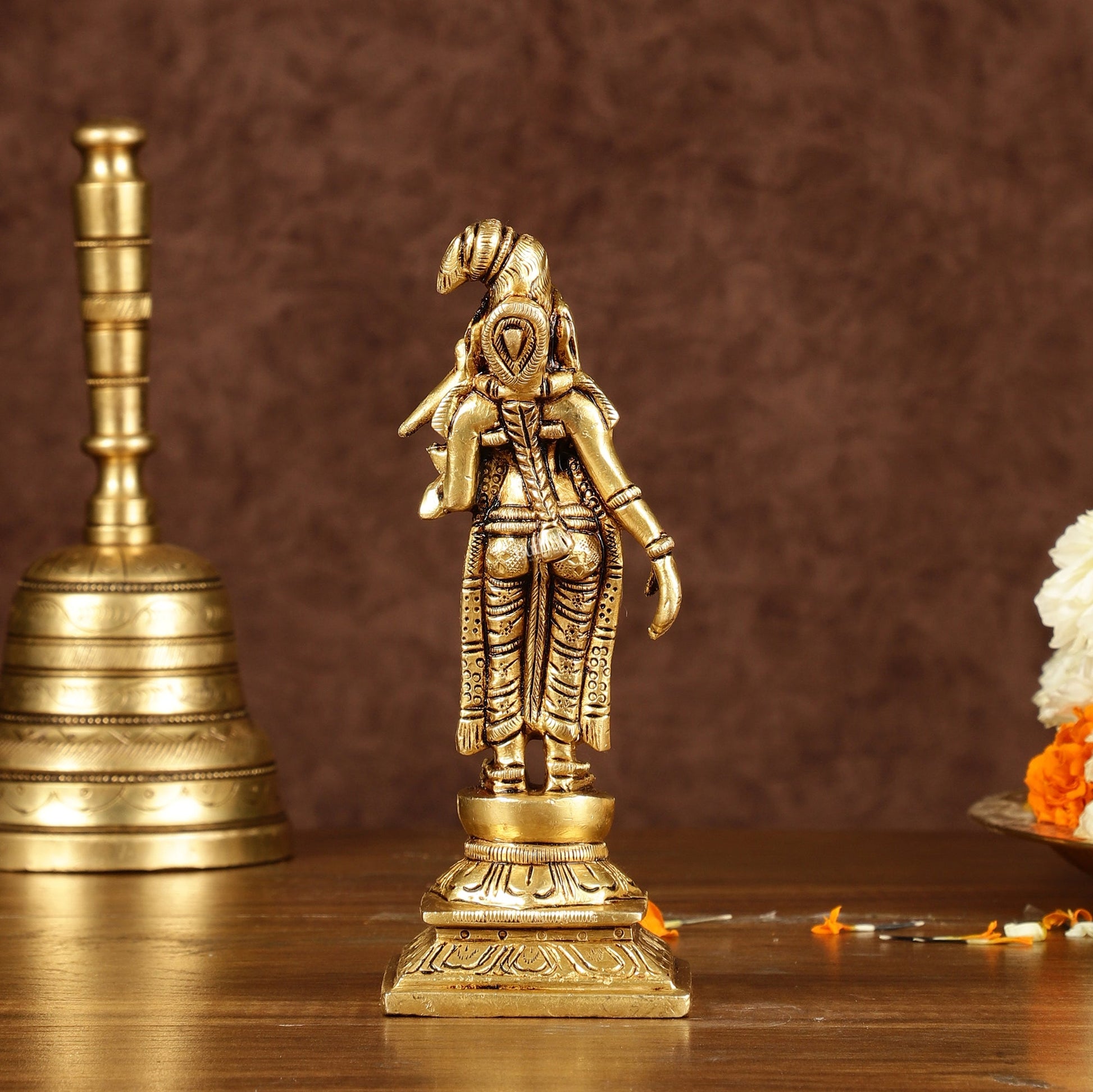 Exquisite Brass Superfine Goddess Andal/godadevi Statue | 6" Height |