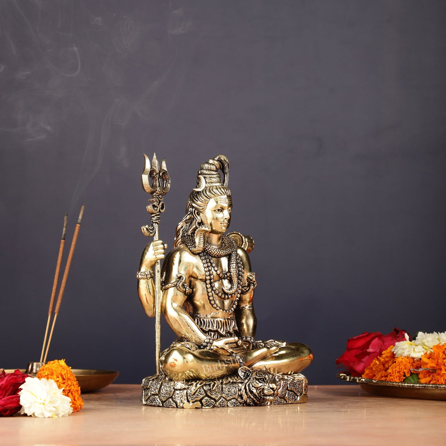 Brass Superfine Intricate Lord Shiva Statue – 6 inch