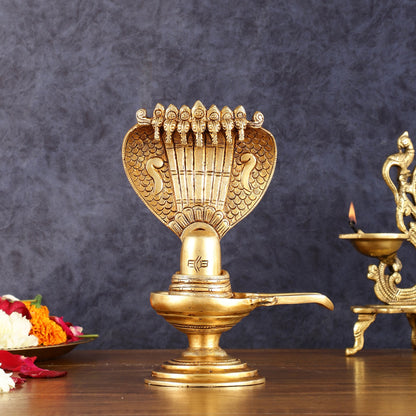 Brass Shivling 8 "