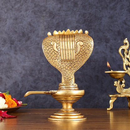 Brass Shivling 8 "