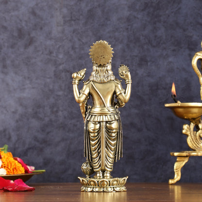 Superfine Intricate Vishnu idol 7 inch