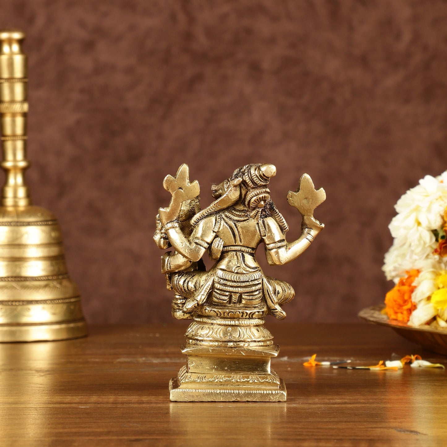 Exquisite Brass Varaha Lakshmi Idol | Height: 4 inch