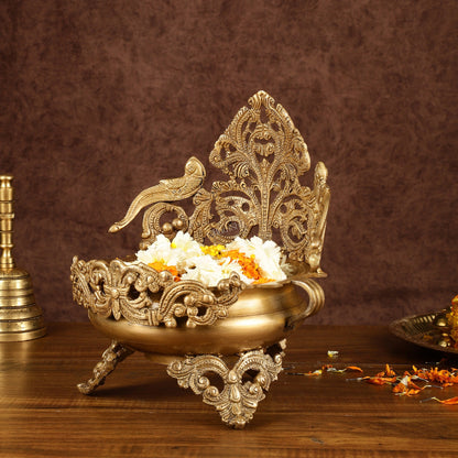Unique Brass Urli Bowl | Height: 10 inch