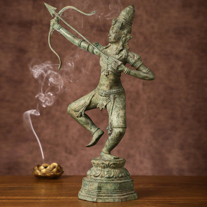 Vintage Indonesian Bronze Rama Sculpture | Height: 18 inch