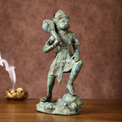 Balinese Bronze Lord Hanuman Sculpture | BudhShiv Exclusive | Height: 12 inch