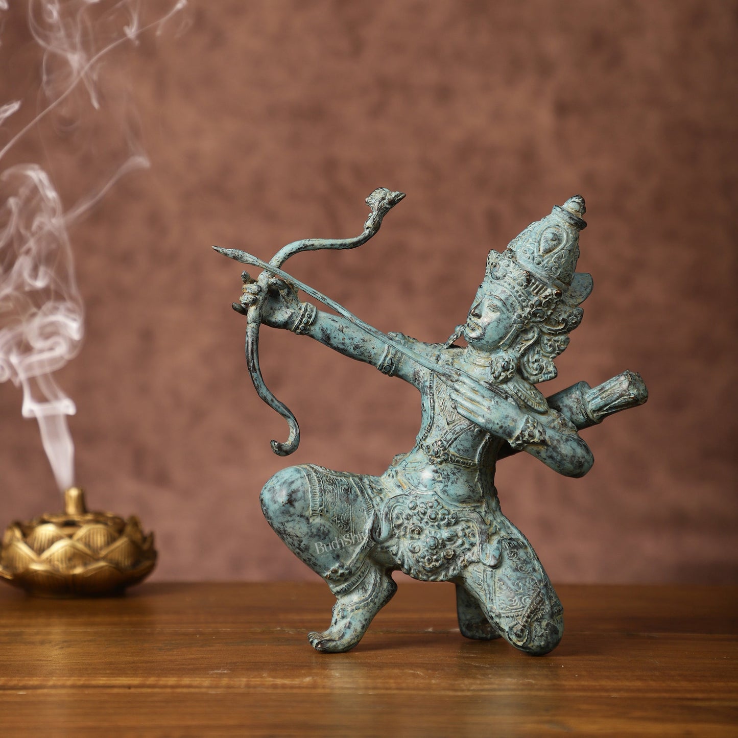 Vintage Indonesian Bronze Lord Rama Sculpture | Height: 8 inches