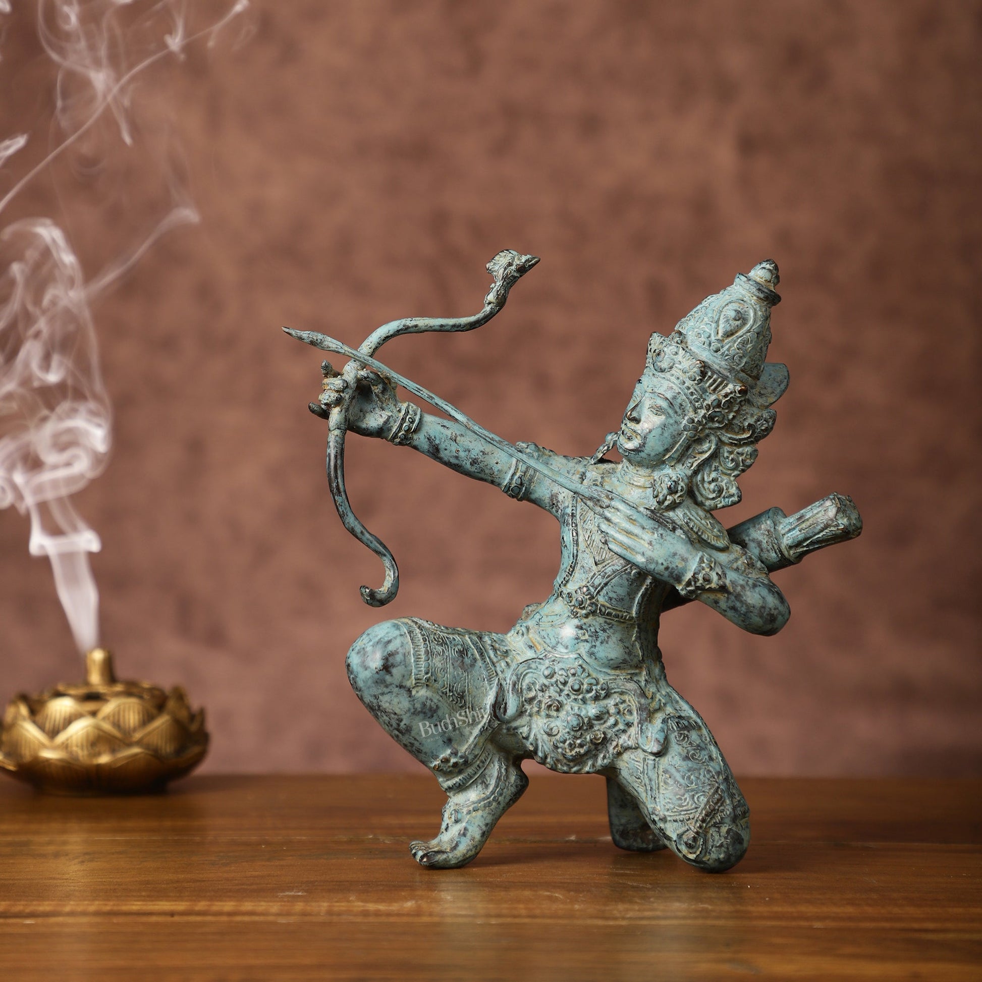 Vintage Indonesian Bronze Lord Rama Sculpture | Height: 8 inches