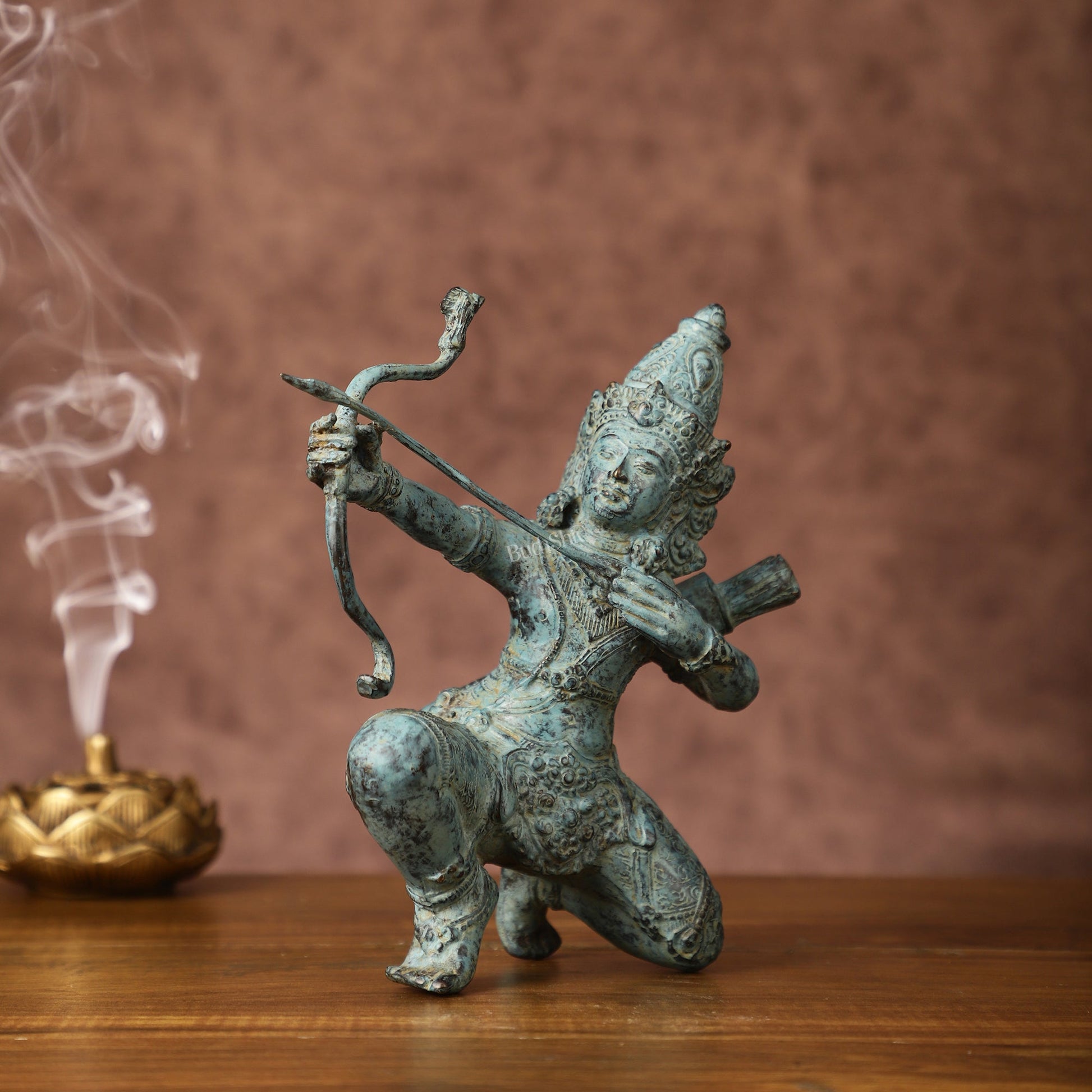 Vintage Indonesian Bronze Lord Rama Sculpture | Height: 8 inches