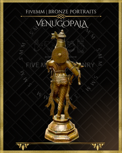 Krishna as Venugopala Panchaloha Bronze Icon - 12"