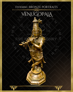 Krishna as Venugopala Panchaloha Bronze Icon - 12"