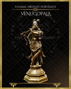 Krishna as Venugopala Panchaloha Bronze Icon - 12"