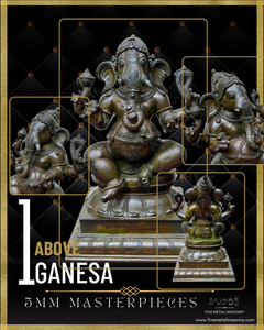 Ganesha Panchaloha Bronze Icon - 12"-  Masterpieces Collection