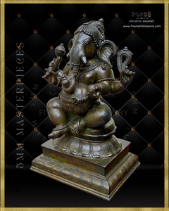 Ganesha Panchaloha Bronze Icon - 12"-  Masterpieces Collection