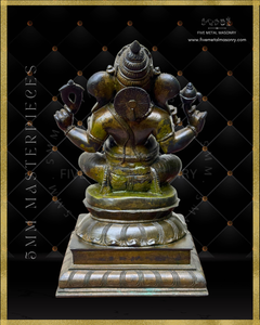 Ganesha Panchaloha Bronze Icon - 12"-  Masterpieces Collection