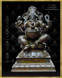 Ganesha Panchaloha Bronze Icon - 12"-  Masterpieces Collection