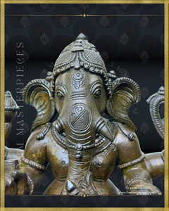 Ganesha Panchaloha Bronze Icon - 12"-  Masterpieces Collection