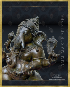 Ganesha Panchaloha Bronze Icon - 12"-  Masterpieces Collection