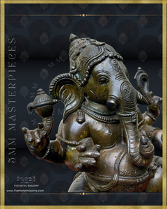 Ganesha Panchaloha Bronze Icon - 12"-  Masterpieces Collection