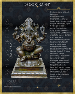 Ganesha Panchaloha Bronze Icon - 12"-  Masterpieces Collection