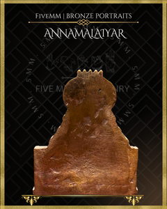 Annamalaiyar Shiva Lingam Panchaloha Bronze Icon - 3"