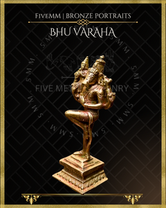 Bhu Varaha Panchaloha Bronze Icon - 4"