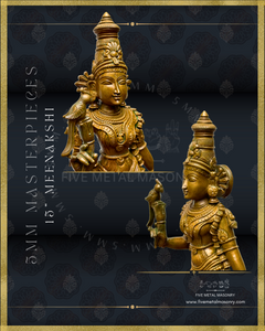 Meenakshi Panchaloha Bronze Icon - 15"-  Masterpieces Collection