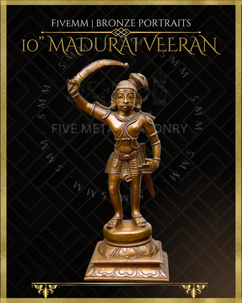 Madurai Veeran Panchaloha Bronze Icon - 10"