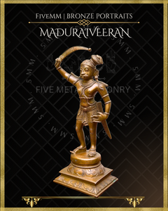 Madurai Veeran Panchaloha Bronze Icon - 10"
