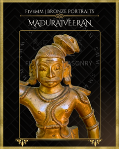 Madurai Veeran Panchaloha Bronze Icon - 10"