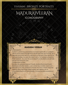 Madurai Veeran Panchaloha Bronze Icon - 10"