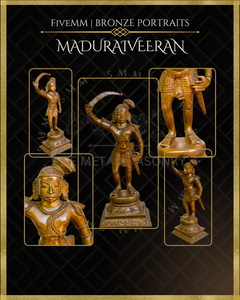 Madurai Veeran Panchaloha Bronze Icon - 10"