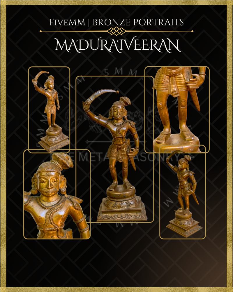 Madurai Veeran Panchaloha Bronze Icon - 10"