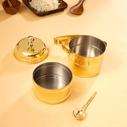 Brass Tiffin Box (11 Inch)