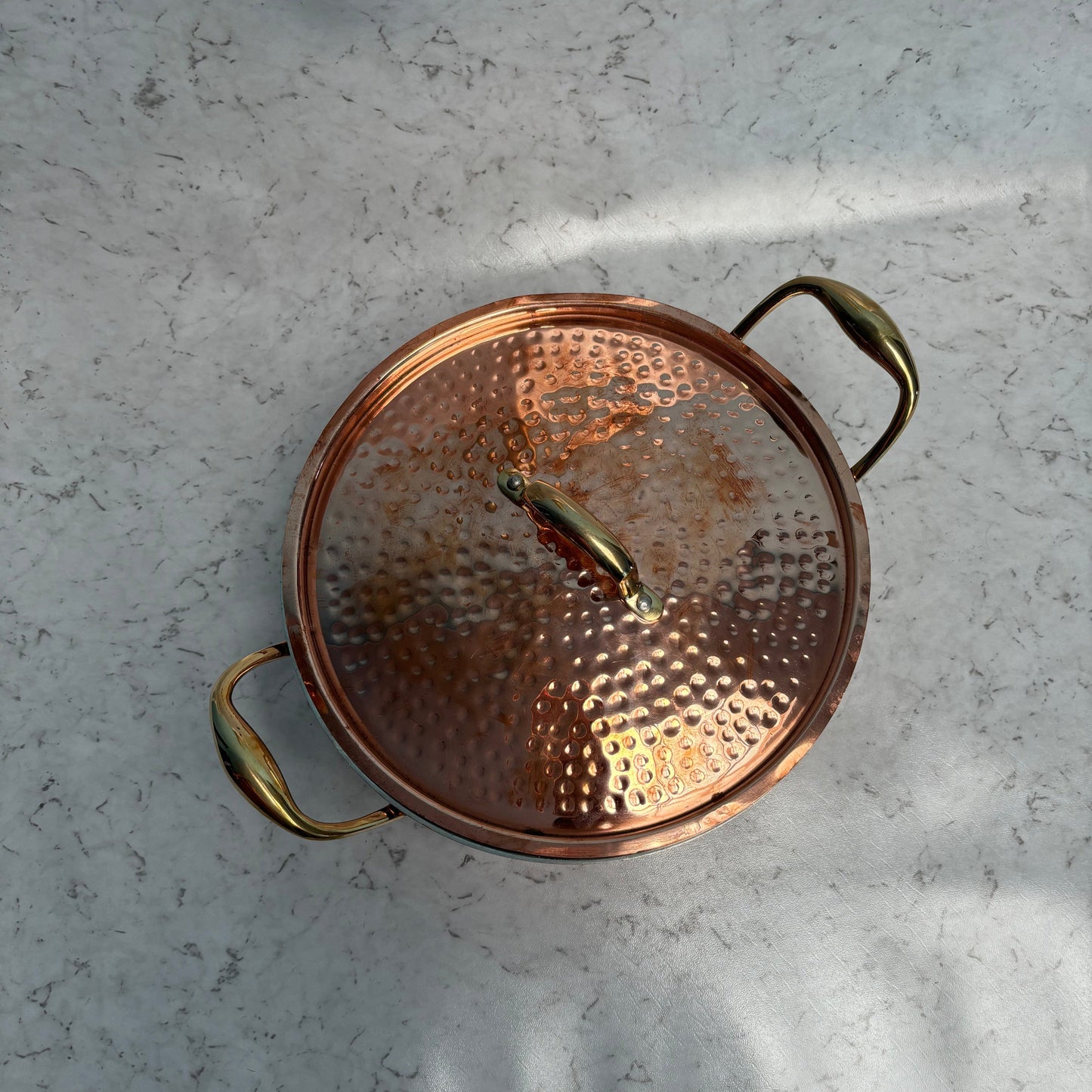 Copper Kadahi with lid(Tin Coated)