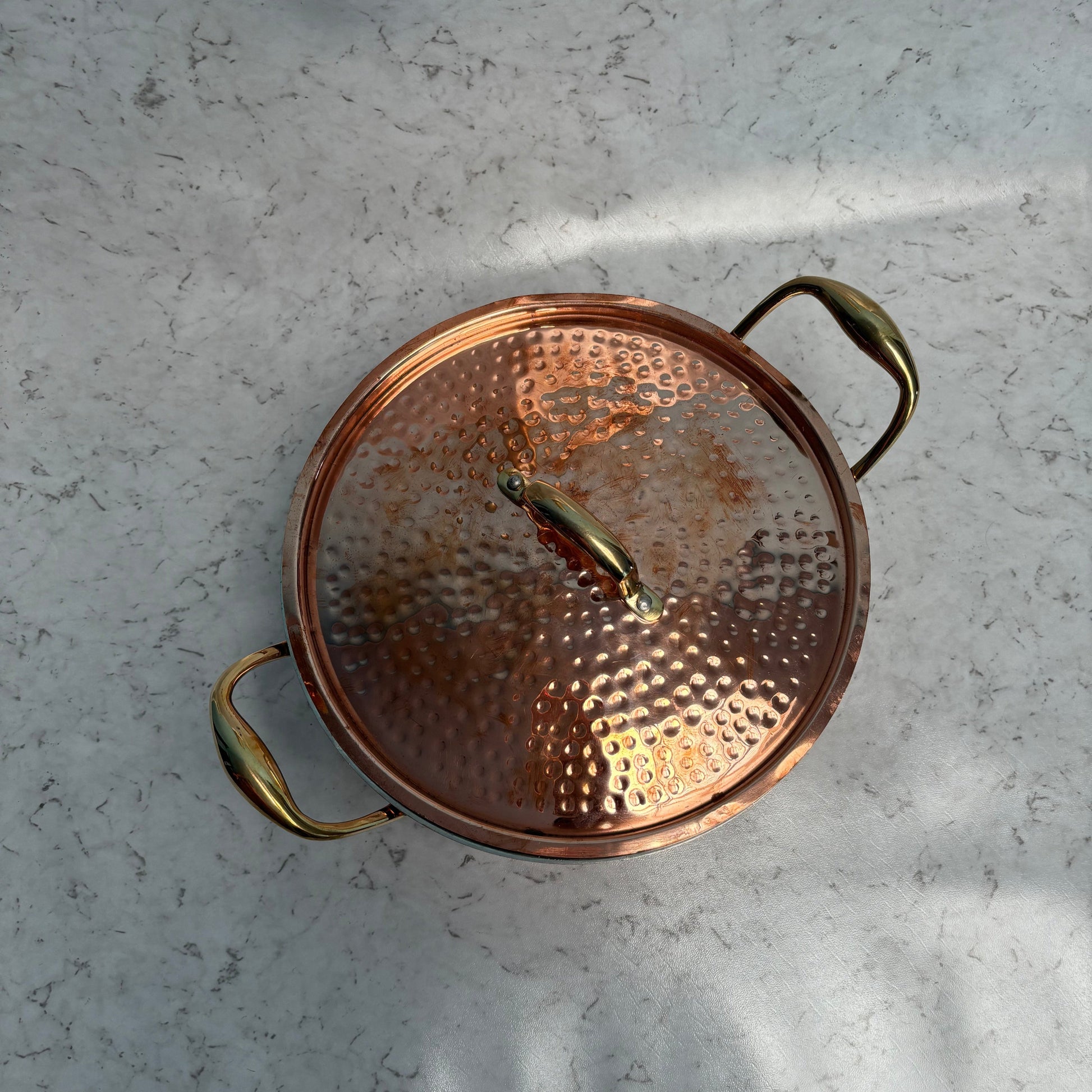 Copper Kadahi with lid(Tin Coated)