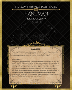 Abhaya Hanuman Panchaloha Bronze Icon - 6" - Polished finish