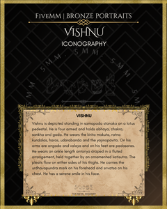 Vishnu Panchaloha Bronze Icon - 6"