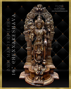 Chennakeshava Perumal Panchaloha Bronze Icon - 10"-  Masterpieces Collection