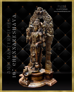 Chennakeshava Perumal Panchaloha Bronze Icon - 10"-  Masterpieces Collection
