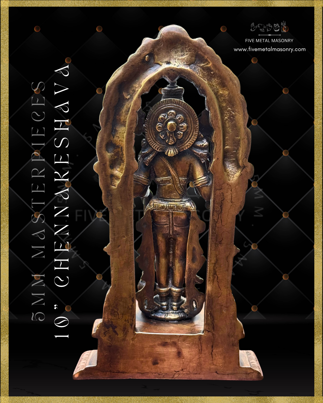 Chennakeshava Perumal Panchaloha Bronze Icon - 10"-  Masterpieces Collection