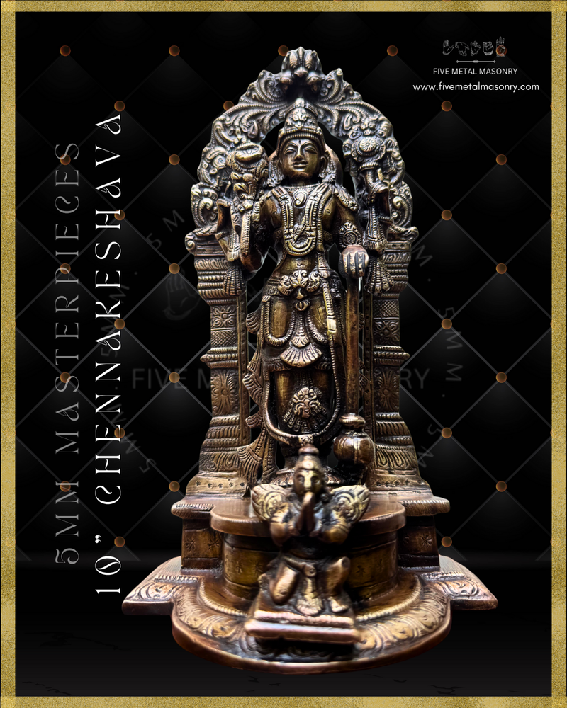 Chennakeshava Perumal Panchaloha Bronze Icon - 10"-  Masterpieces Collection