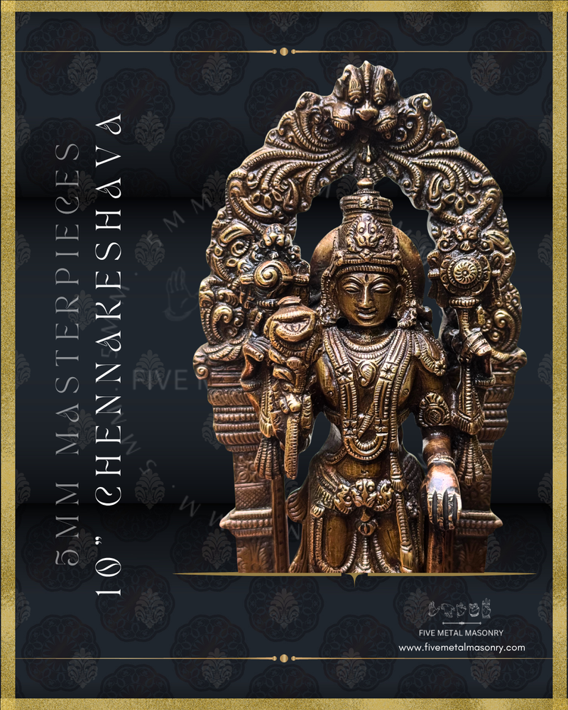 Chennakeshava Perumal Panchaloha Bronze Icon - 10"-  Masterpieces Collection