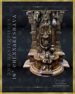 Chennakeshava Perumal Panchaloha Bronze Icon - 10"-  Masterpieces Collection
