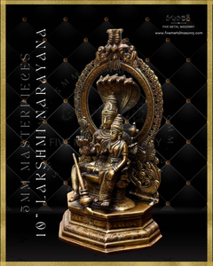 Lakshmi Narayanan Panchaloha Bronze Icon - 10" -  Masterpieces Collection