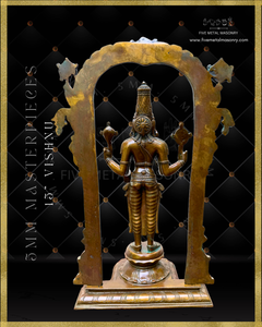 Vishnu Panchaloha Bronze Icon - 15"-  Masterpieces Collection